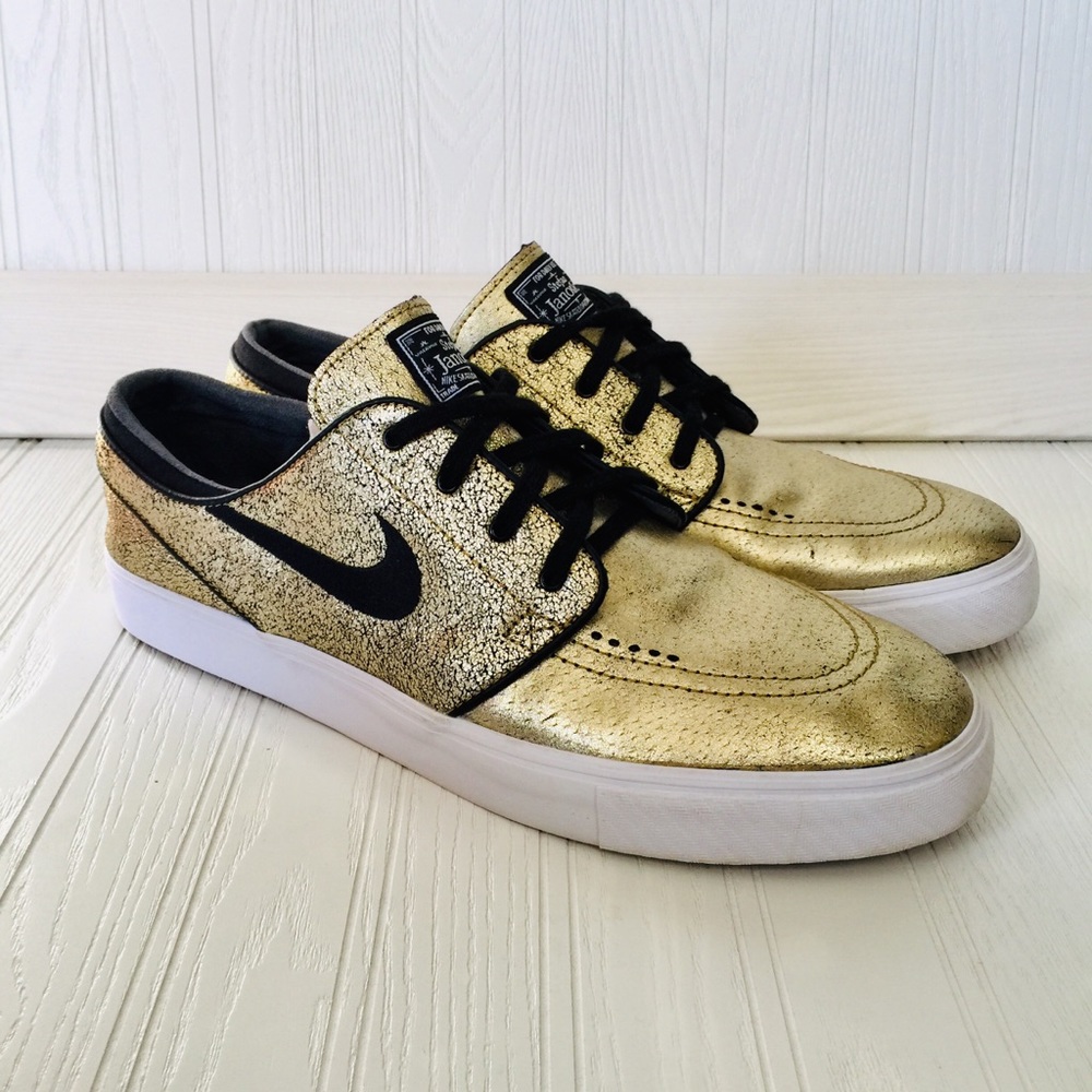 Nike Stefan Janoski L Zoom 13 Gold Metallic Gum